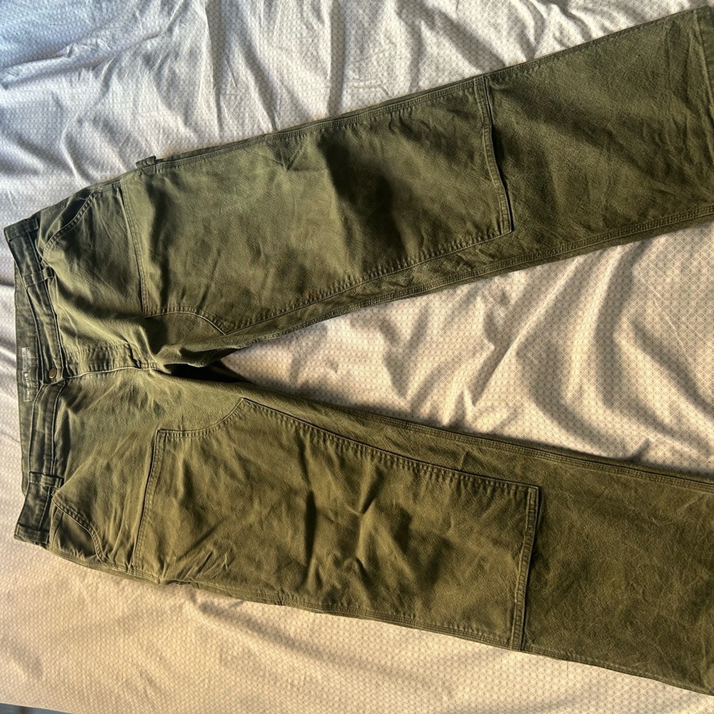 Carhartt Olive Green Work Chinos